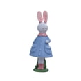 thumbnail image 1 of Figura de conejito de Pascua, decoración de Pascua, adorno de escritorio, creativo, coleccionable, de pie azul, 1 of 9