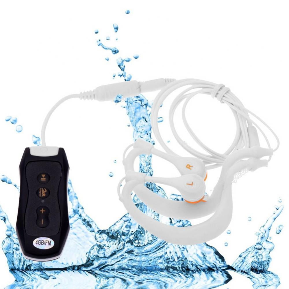 IPX8 Waterproof Sports MP3 Player Neckband FM Radio Swimming Headphones Headsets 