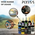 Pixiss Air Brush Painting Set 10 Colors of Acrylic Paint for Airbrush