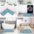 thumbnail image 4 of 2-Piece Kitchen Rugs Set Non-Slip Mats Carpet Floor for Kitchen, Bathroom (19.7"x27.6" & 19.7"x47.2") Tie-dye Dandelions Pattern, 4 of 7