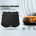 thumbnail image 2 of Car Trunk Retractable Cargo Cover For 2019-2024 BMW X5 Rear Trunk Parcel Shelf Luggage Shield Shade Carbon Fiber Black, 2 of 7