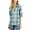 Sagebrush Combo, variant on Style & Co Womens Cotton Plaid Button Front Shirt Sagebrush Combo XL