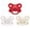 Red,White,Ivory3, variant on CutiePlusU Adult Sized Pacifier Dummy for Adult Babies-Small Shield 3 Pack Butterfly Shape-Red,White,Ivory