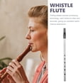 thumbnail image 3 of LOLIPPYY Copper Flute Instrument 1Pcs Silver 33.5x0.7in Precision Drilling Technology, 3 of 8