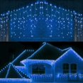 thumbnail image 1 of Guirnalda de calle en la casa Decoraciones navideñas Adornos LED Festoon Icicle Cortina Luz Caída 0.5 / 0.6 / 0.7M Enchufe de la UE Año Nuevo 2024 Para Navidad / Bodas / Hogar / Habitación / Decoració, 1 of 4