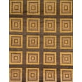 thumbnail image 1 of Ahgly Company Machine Washable Indoor Rectangle Abstract Saddle Brown Area Rugs, 8' x 12', 1 of 7