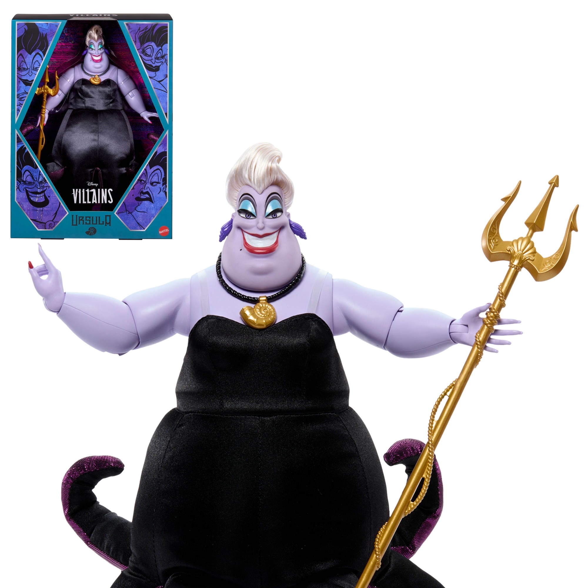 Disney Collector Ursula Collectible Villains Fashion Doll in Signature Look with 1 Accessory