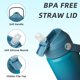 thumbnail image 2 of Bjpkpk Botella De Agua Aislada Con Tapa De Pajita Botellas De Agua Térmicas De 12 Oz Con Boquilla Suave Mango Flexible Y Bota Antideslizante Sin Bpa Vasos Térmicos De Metal De Acero Inoxidable A Prueb, 2 of 5