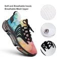 thumbnail image 4 of Rainbow Mermaid Scales Walking Shoes for Men Woman Lightweight Tennis Fashion Elastic Sports Shoes Cushion Basketball Shoes, 4 of 7