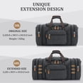 thumbnail image 3 of Bolsa de lona Gonex, 60 L, ampliable, para viajes, color gris oscuro, 3 of 6