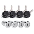 thumbnail image 3 of Zinc Alloy Mailbox Lock, With Keys Weather Resistant Cam Lock, Drawers For Cabinets Pinball Games RV 103‑25, 3 of 8