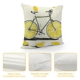 thumbnail image 4 of Creowell Yellow Lemon Bicycle Pillowcase Inspirational Quote Words Animal Fruit Pattern Home Decorative Super Soft Throw Pillow Case Cushion Cover, 4 of 5