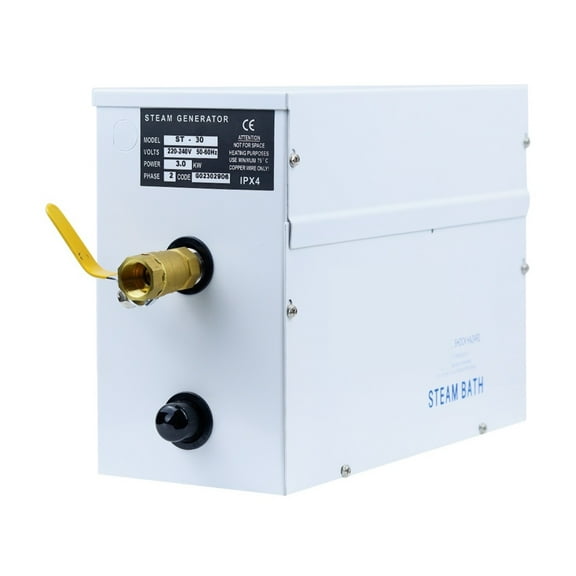 3KW Sauna Machine Steam Bath Generator,380V Weight Loss Spa Relaxes Tired Steam, Bathroom Computer Control Panel Wet Steam