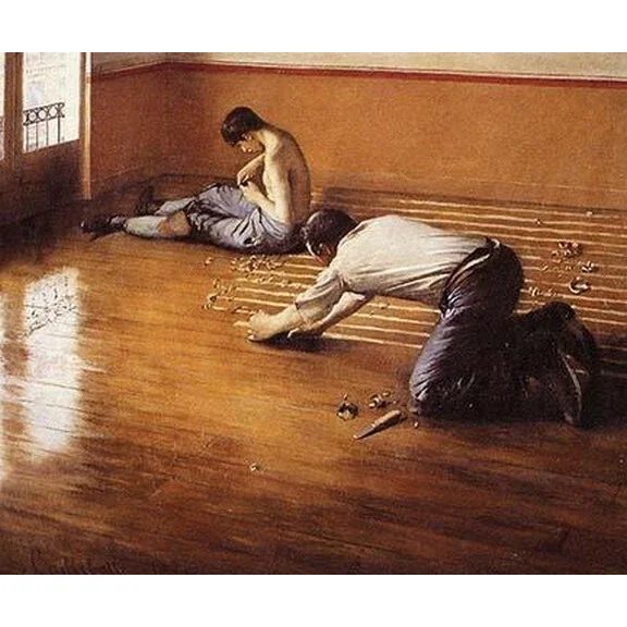 Poster The Floor Scrapers Gustave Caillebotte Print- UNFRAMED Poster Prints, Wall Art For Home Decor Or Office - Great Gift Idea For Friends & Family, UNFRAMED-8x12