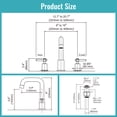 thumbnail image 7 of WOWOW 8 in. Widespread Double Handle Bathroom Faucet with Pop Drain in Gold, 7 of 7