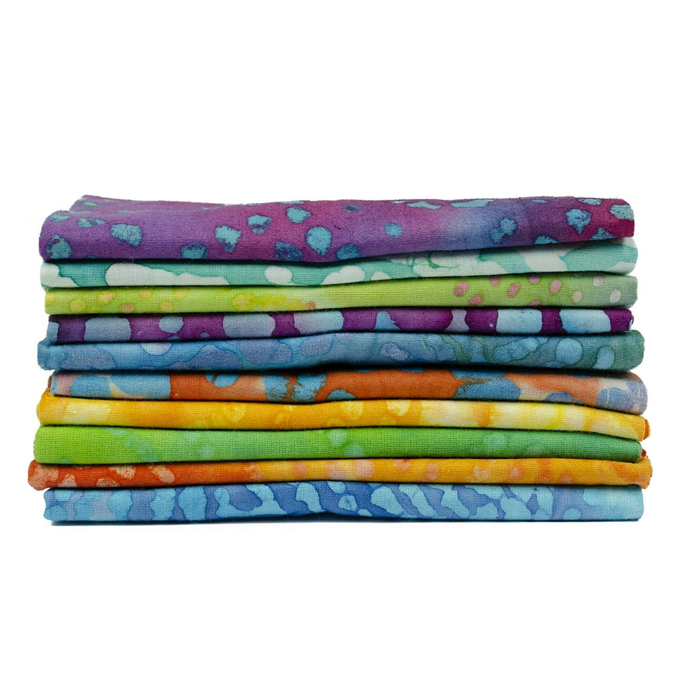 Fabric Editions Cotton Fabric, 10pc Fat Quarter Bundles LONG ROAD