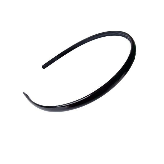 Qarigey Diademas de resina antideslizantes, diadema, decoración para la cabeza, broche de peine, sombreros de moda, Aro para el cabello para mujeres, Accesorio para el cabello Negro Qarigey AP011111-01