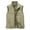 Khaki, variant on JNGSA Mens Lightweight Jackets, Men's Full-Zip Vest Outerwear Loose Lightweight Warm Casual Sleeveless Jacket for Fall Winter