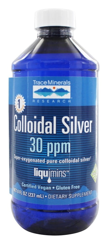 Trace Minerals Research - Colloidal Silver 30 ppm - 8 oz. - Walmart.com