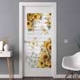 thumbnail image 2 of Farmhouse Sunflower Window Privacy Film, Vintage Daisy Butterflies Gray Wood Static Cling UV Sun Blocking Heat Control Window Tint Day and Night, Non-Adhesive One Way Privacy Cover 35.4''x78.7'', 2 of 7