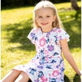 thumbnail image 5 of Disney Stitch Girls Dresses Graphic Easter Flora Flower Easter Spring Summer School Dress Baby Toddlers 2T, 5 of 10