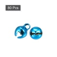 thumbnail image 3 of 6mm Small Jingle Bells for Craft DIY Christmas Vacuum Plating Blue 80 Pack, 3 of 5