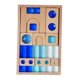 thumbnail image 1 of Juego de bloques de construcción de cubos acrílicos de madera, para desarrollar habilidades motoras, apilar y aprender, ideal para cumpleaños de niños, 1 of 9