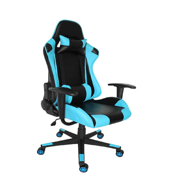 Proht Arcade Racing Style 180 Degree Gaming Chair Black And Blue Walmart Com Walmart Com