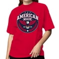 thumbnail image 2 of Smartprints American Made Eagle Emblem 1776 Women's T-shirt, Red, S, 2 of 3