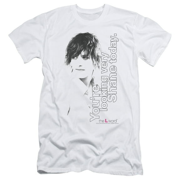 The L Word Looking Shane Today Adult 30/1 T-Shirt White