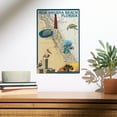 thumbnail image 2 of New Smyrna Beach, Florida, Nautical Chart Birch Wood Wall Sign (10x15 Rustic Home Decor, Ready to Hang Art), 2 of 5