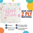 thumbnail image 3 of Exquisite Pink Birthday Print Paper Luncheon Napkins - 100 Ct., 3 of 4