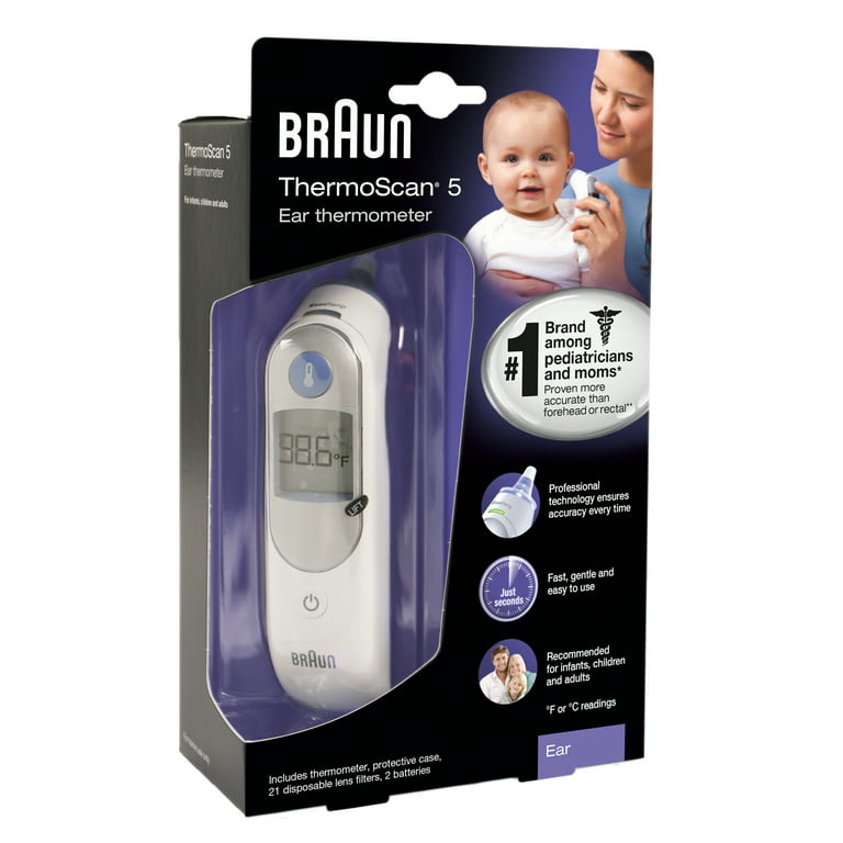 Braun ThermoScan 3 – Digital Ear Thermometer for Kids, Babies, Toddlers and  Adults – Fast, Gentle, and Accurate Results in Seconds – Fever