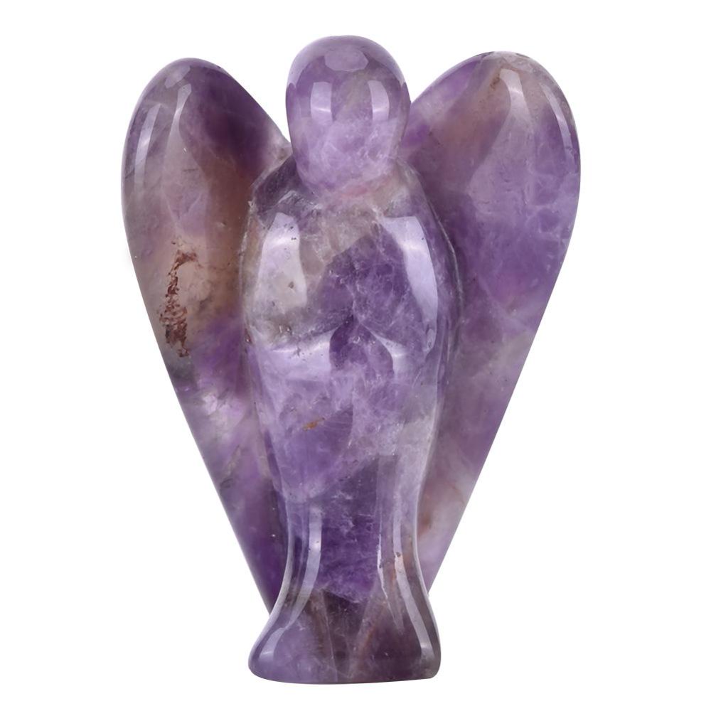 Mgaxyff Crystal Angel Figurine, Natural Quartz Angel Figurine,Beautiful