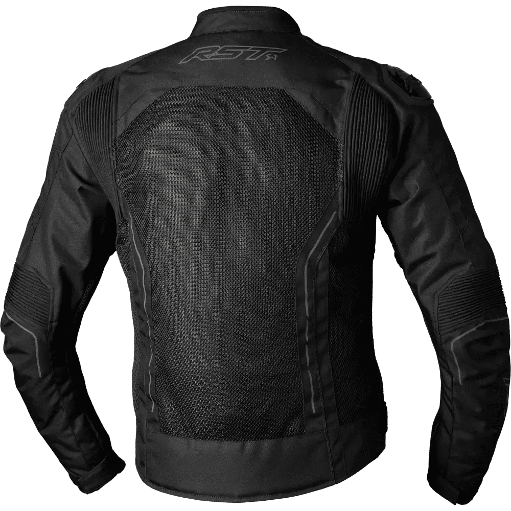 RST S-1 CE Mesh Mens Textile Motorcycle Jacket Black/Black 48 EUR