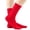 Red, variant on Eltusu Boys Knitting Cotton Socks, Stretchy Comfy Breathable Solid Color Mid-Calf Socks Dark Blue Size 5-13T