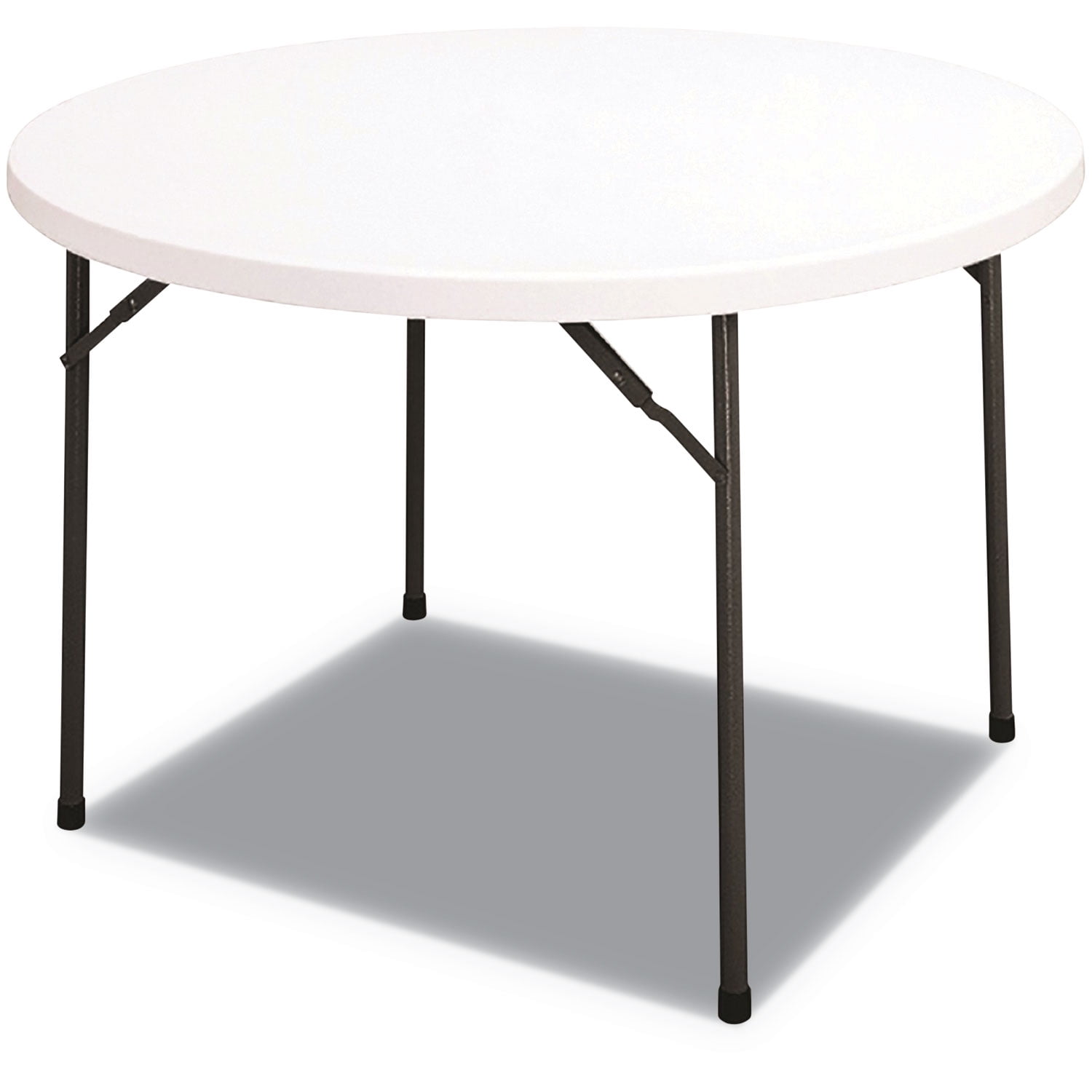 Alera Round Plastic Folding Table, 48 Dia X 29 1/4h, White Walmart