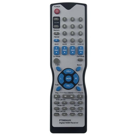 New replace remote control fit for PT980AUH Digital HDMI Receiver PyleHome
