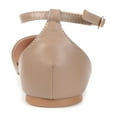 thumbnail image 4 of Journee Womens Reba Buckle Pointed Toe Ballet Flats, Widths Available, 4 of 10
