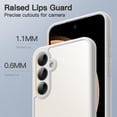 thumbnail image 5 of JETech Matte Case for Samsung Galaxy S23 FE 6.4-Inch with Upgraded Camera Protection, Translucent Frosted Matte Back Shockproof Protective Phone Cover (White), 5 of 6