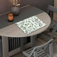 thumbnail image 3 of Placemat PVC Weave Table Mats Set of 4, Durable Scratch Resistant Waterproof Oil-Proof Dining Table Heat Stain Resistant Placemats for Home Decoration, Green Leaf Butterfly, 3 of 6