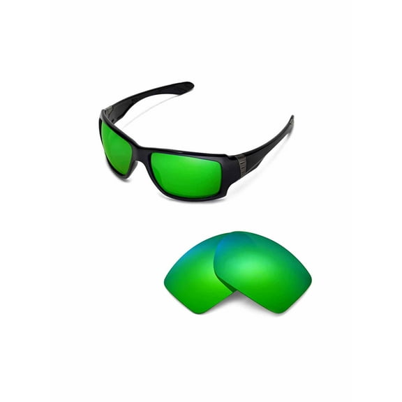 Walleva Emerald Polarized Replacement Lenses for Oakley Big Taco Sunglasses