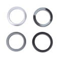 thumbnail image 1 of EeaseCA 4PCS Unisex Silicone Rings Fashion Gym Rings Simple Couple Rings (Camo Grey, Black, Dark Grey, Silver, Size 9), 1 of 7