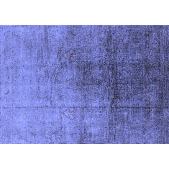 Ahgly Company Indoor Rectangle Oriental Blue Industrial Area Rugs, 4' x 6'