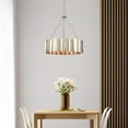 thumbnail image 2 of Elk Home 21-Inch Wide Clausten Chandelier, Contemporary, Matte Nickel, 2 of 6