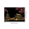 thumbnail image 3 of Iumwxz Colorful City Series City Night Scene Scratch Paintings Scenery Around The World Scratch Paintings Birthday Gifts Holiday Gifts Toys Christmas home decor christmas clearance outdoors indoor, 3 of 5