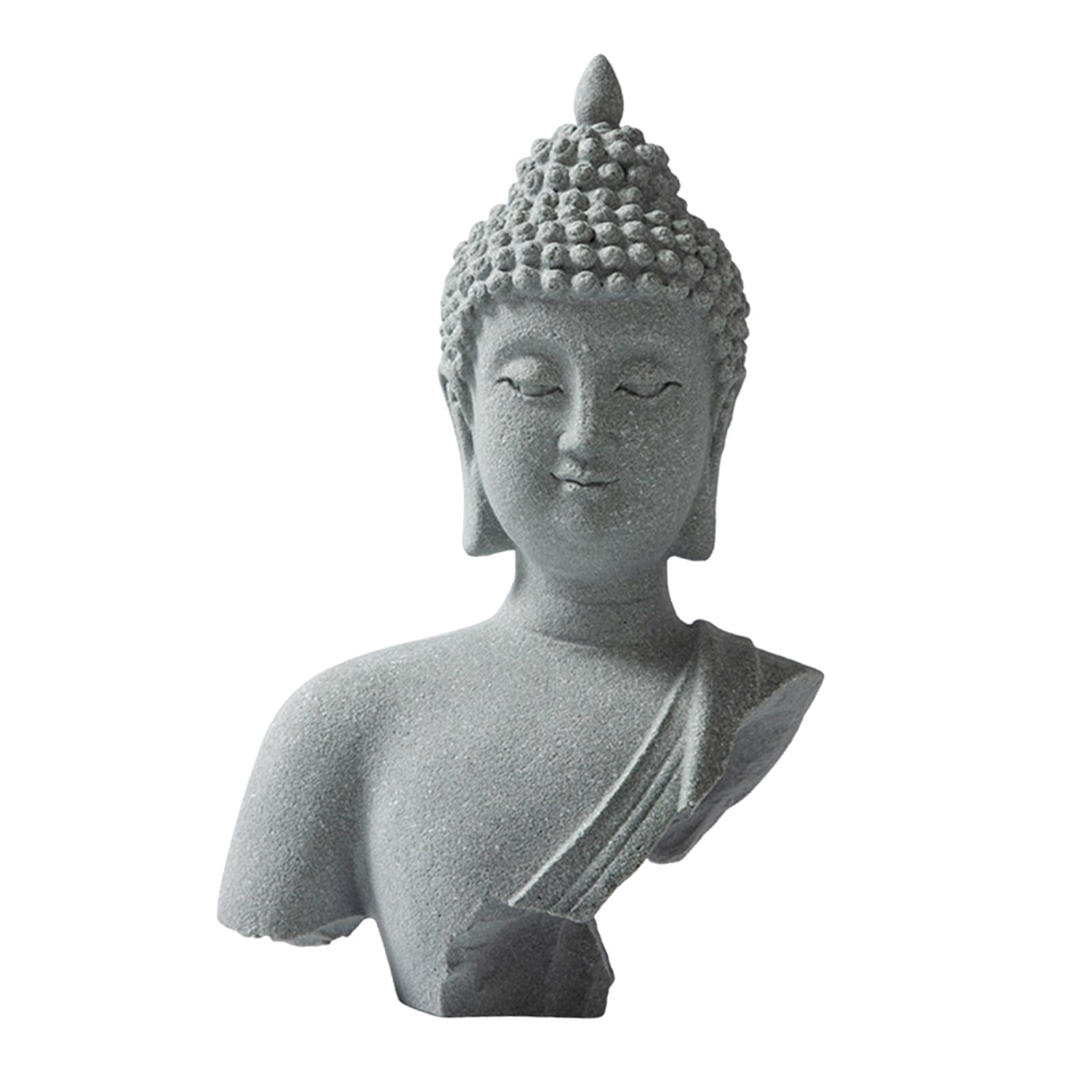 koolsoo Buddha Garden Statue Balcony Porch Yard Art Craft Home Ornament Decorative Sculpture for Living Room Patio Entrance Courtyard