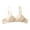 Beige, variant on Herrnalise Women's T Shirt Bra, Demi Cup, Smoothing, Lightly Lined，Full Coverage ，Wireless，Bra.
