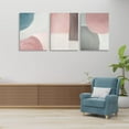 thumbnail image 5 of Abstract Canvas Wall Art Contemporary Pink Blue Art Prints Modern Poster Pictures Home Decor for Living Room Dining Room Bedroom Office Wall Decorations 12”x16”x3pcs, 5 of 6