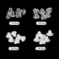 thumbnail image 3 of Uxcell Almohadillas para Pendientes, 64 piezas 2 tamaños - Respaldo de Pendientes de Silicona Clip-on, Reemplazos de Almohadillas Suaves para Pendientes (Transparente, Blanco), 3 of 6